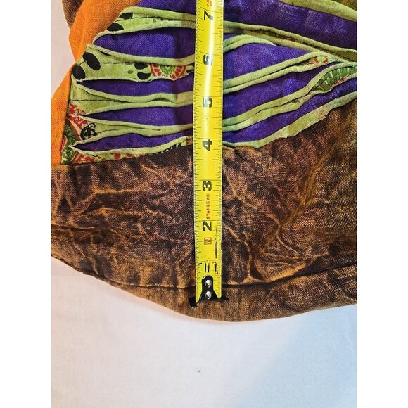 Kathmandu Imports Nepal large shoulder bag hippie boho festival Peace & Flowers - Picture 8 of 13